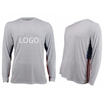 เสื้อตกปลาแขนยาว American Flag Stringer